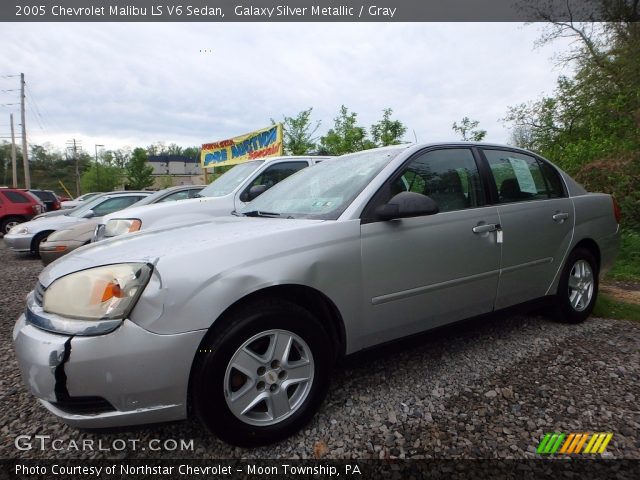 2005 Chevrolet Malibu LS V6 Sedan in Galaxy Silver Metallic
