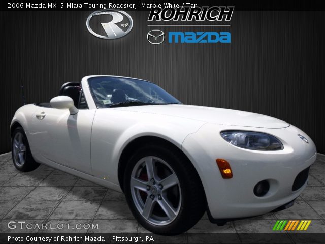 2006 Mazda MX-5 Miata Touring Roadster in Marble White