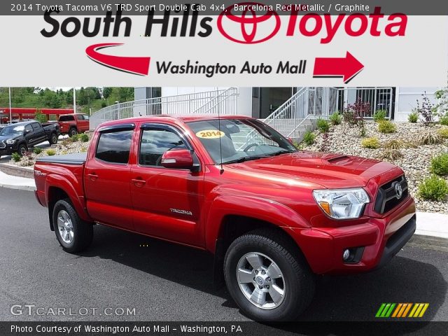 2014 Toyota Tacoma V6 TRD Sport Double Cab 4x4 in Barcelona Red Metallic