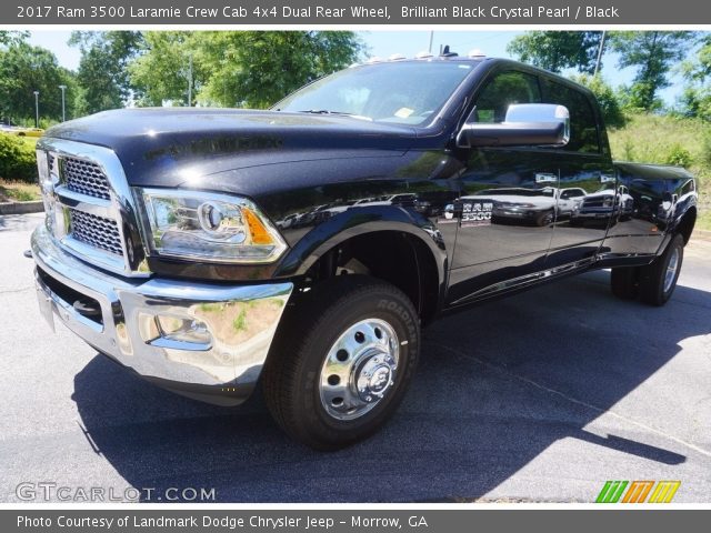 2017 Ram 3500 Laramie Crew Cab 4x4 Dual Rear Wheel in Brilliant Black Crystal Pearl