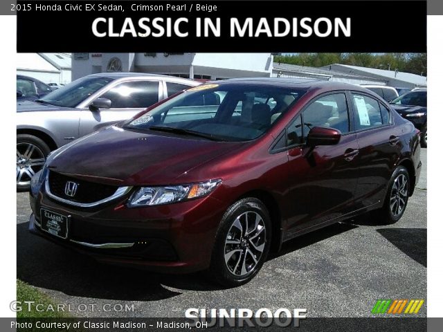 2015 Honda Civic EX Sedan in Crimson Pearl