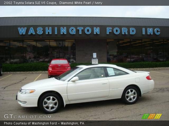 2002 Toyota Solara SLE V6 Coupe in Diamond White Pearl