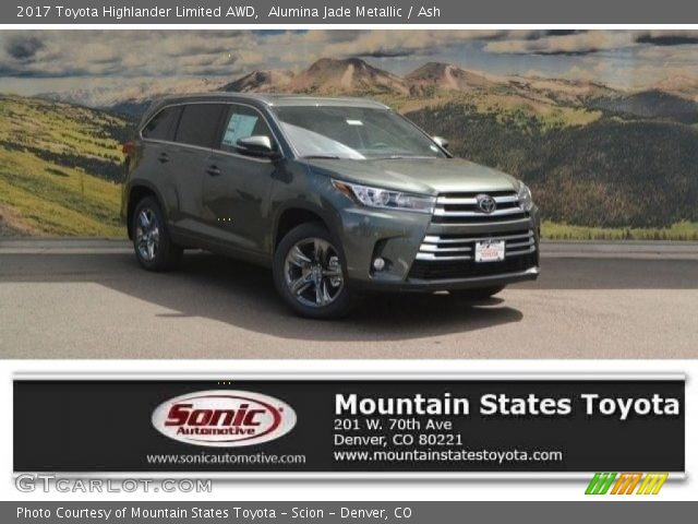 2017 Toyota Highlander Limited AWD in Alumina Jade Metallic