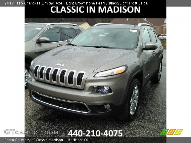 2017 Jeep Cherokee Limited 4x4 in Light Brownstone Pearl