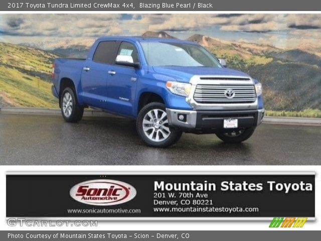 2017 Toyota Tundra Limited CrewMax 4x4 in Blazing Blue Pearl