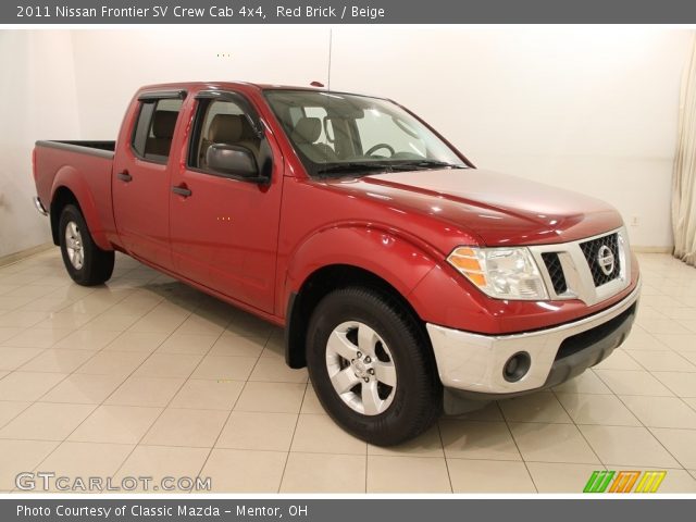 2011 Nissan Frontier SV Crew Cab 4x4 in Red Brick