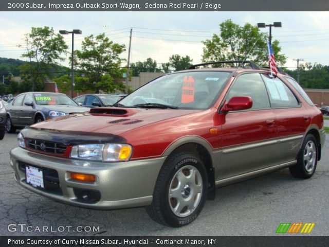 2000 Subaru Impreza Outback Sport Wagon in Sedona Red Pearl