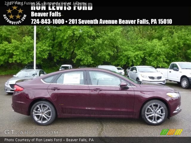 2017 Ford Fusion SE in Burgundy Velvet