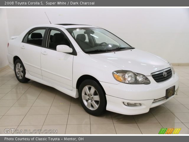 2008 Toyota Corolla S in Super White