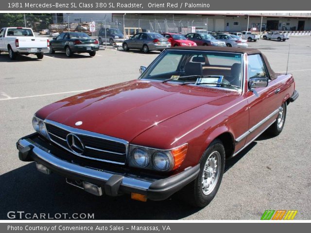 1981 Mercedes-Benz SL Class 380 SL Roadster in Orient Red