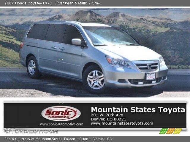 2007 Honda Odyssey EX-L in Silver Pearl Metallic