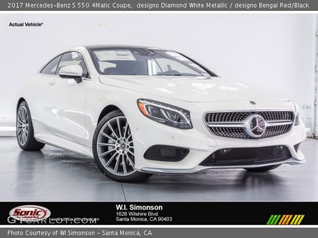 2017 Mercedes-Benz S 550 4Matic Coupe in designo Diamond White Metallic
