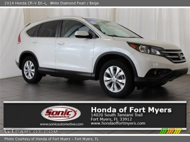 2014 Honda CR-V EX-L in White Diamond Pearl