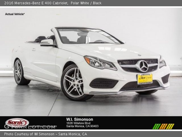 2016 Mercedes-Benz E 400 Cabriolet in Polar White