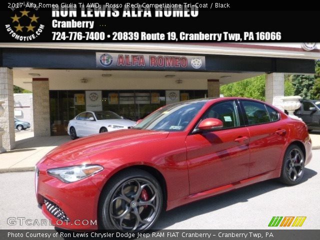 2017 Alfa Romeo Giulia Ti AWD in Rosso (Red) Competizione Tri-Coat