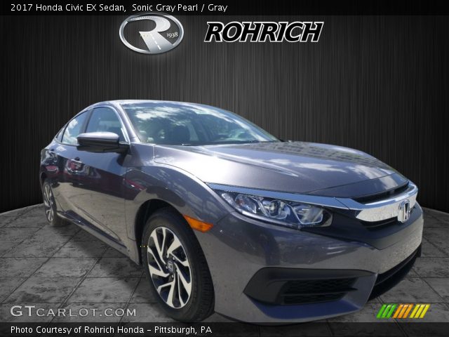 2017 Honda Civic EX Sedan in Sonic Gray Pearl