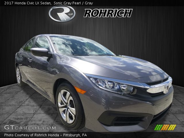 2017 Honda Civic LX Sedan in Sonic Gray Pearl