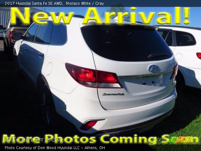 2017 Hyundai Santa Fe SE AWD in Monaco White