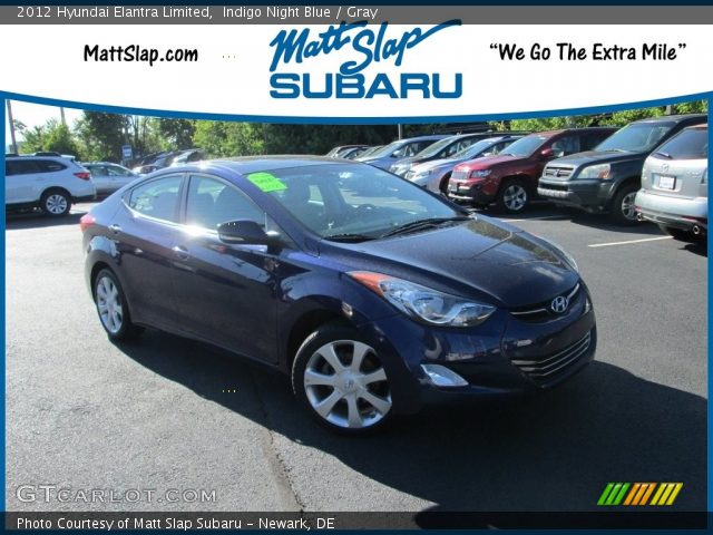 2012 Hyundai Elantra Limited in Indigo Night Blue