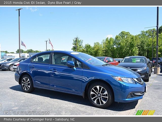 2015 Honda Civic EX Sedan in Dyno Blue Pearl