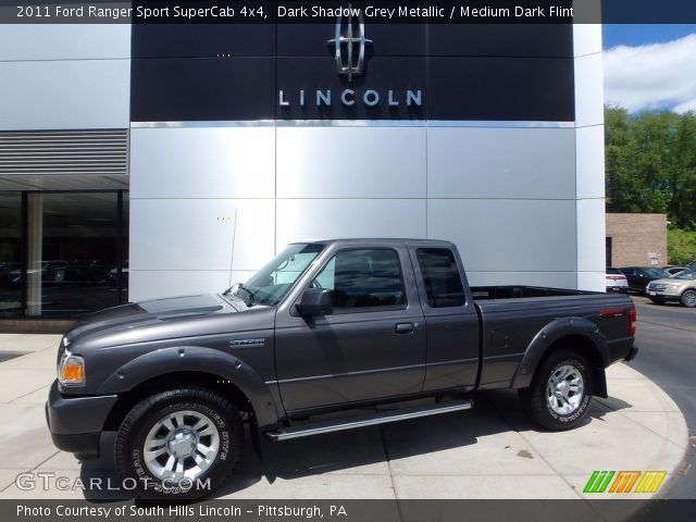 2011 Ford Ranger Sport SuperCab 4x4 in Dark Shadow Grey Metallic