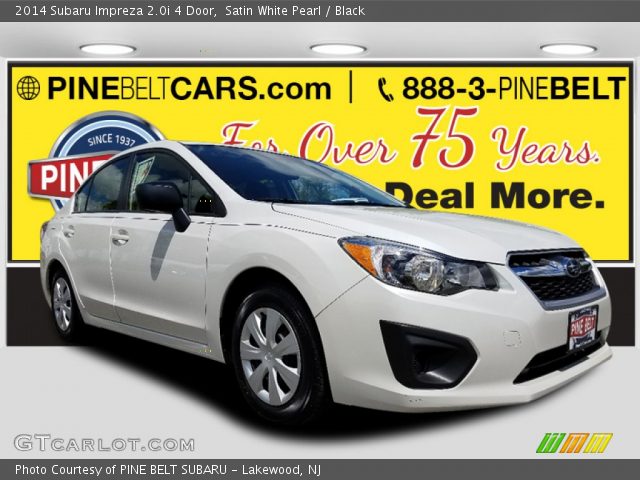 2014 Subaru Impreza 2.0i 4 Door in Satin White Pearl