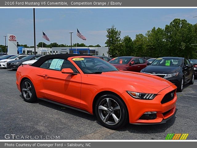 2016 Ford Mustang V6 Convertible in Competition Orange