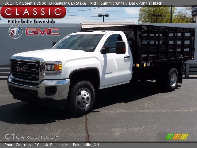2017 GMC Sierra 3500HD Regular Cab Stake Truck in Summit White