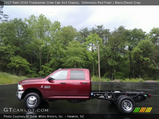 2017 Ram 3500 Tradesman Crew Cab 4x4 Chassis in Delmonico Red Pearl