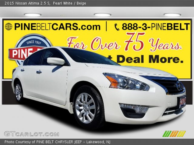 2015 Nissan Altima 2.5 S in Pearl White