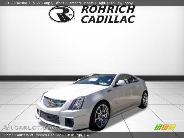 2014 Cadillac CTS -V Coupe in White Diamond Tricoat