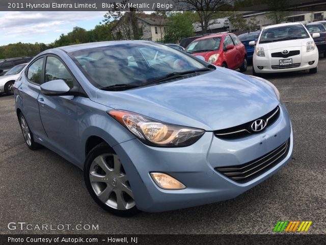 2011 Hyundai Elantra Limited in Blue Sky Metallic