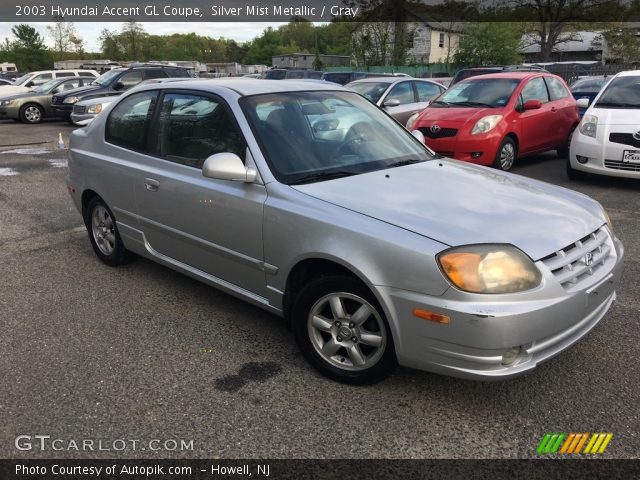 2003 Hyundai Accent GL Coupe in Silver Mist Metallic