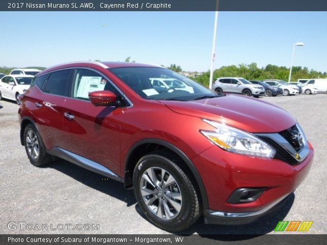 2017 Nissan Murano SL AWD in Cayenne Red