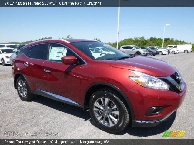 2017 Nissan Murano SL AWD in Cayenne Red