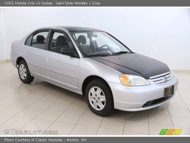 2003 Honda Civic LX Sedan in Satin Silver Metallic