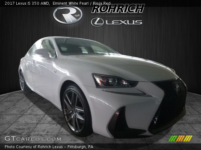 2017 Lexus IS 350 AWD in Eminent White Pearl