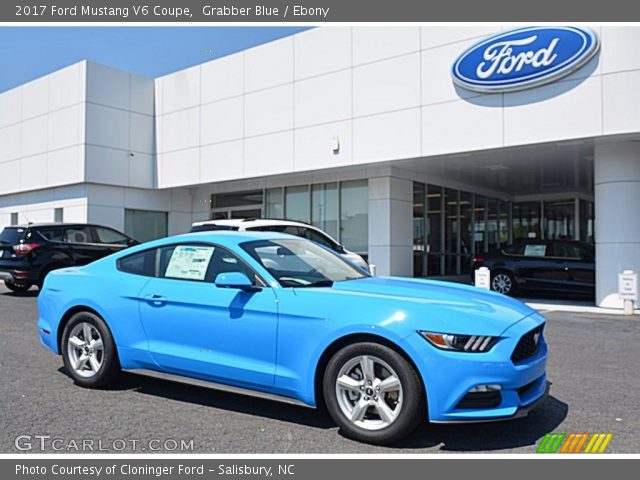 2017 Ford Mustang V6 Coupe in Grabber Blue