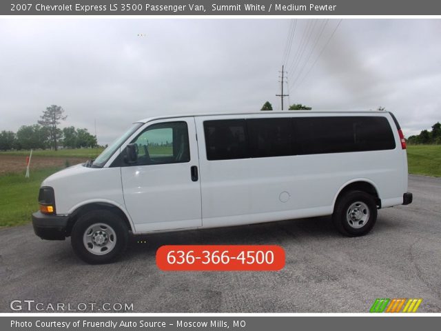 2007 Chevrolet Express LS 3500 Passenger Van in Summit White