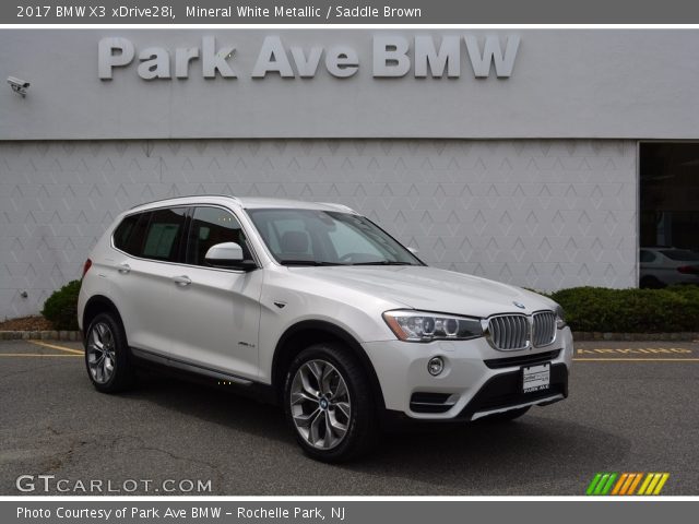 2017 BMW X3 xDrive28i in Mineral White Metallic