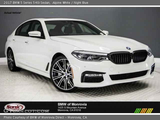 2017 BMW 5 Series 540i Sedan in Alpine White