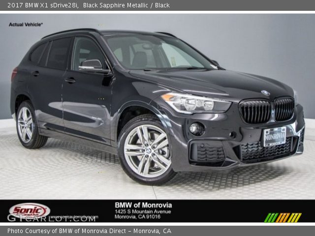 2017 BMW X1 sDrive28i in Black Sapphire Metallic