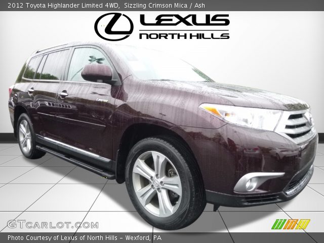 2012 Toyota Highlander Limited 4WD in Sizzling Crimson Mica