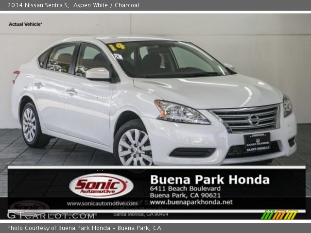 2014 Nissan Sentra S in Aspen White