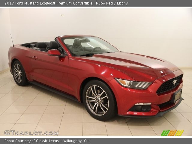 2017 Ford Mustang EcoBoost Premium Convertible in Ruby Red