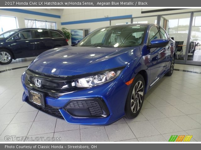 2017 Honda Civic LX Hatchback w/Honda Sense in Aegean Blue Metallic