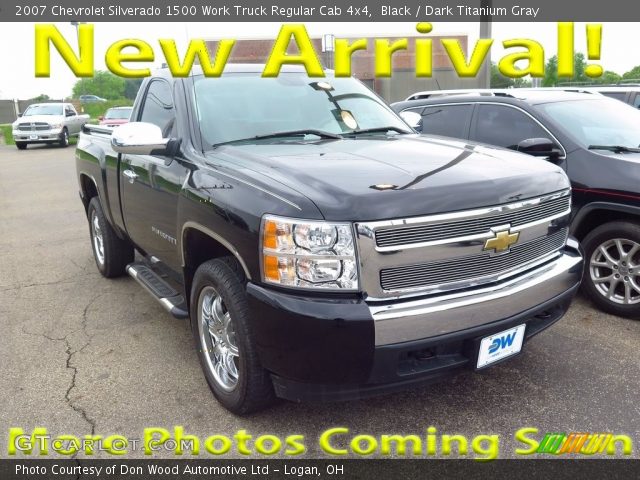 2007 Chevrolet Silverado 1500 Work Truck Regular Cab 4x4 in Black