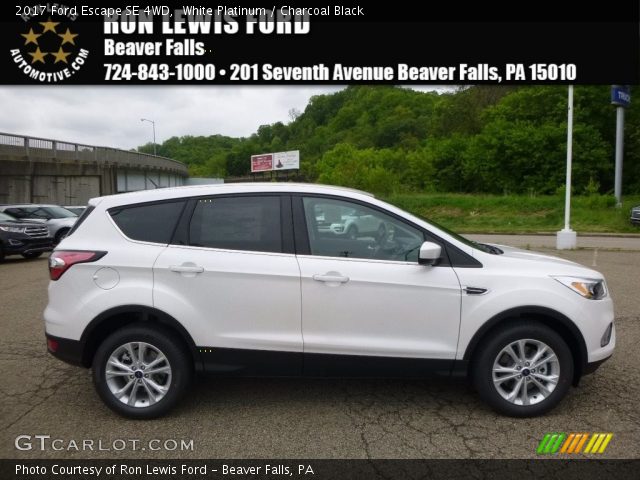 2017 Ford Escape SE 4WD in White Platinum