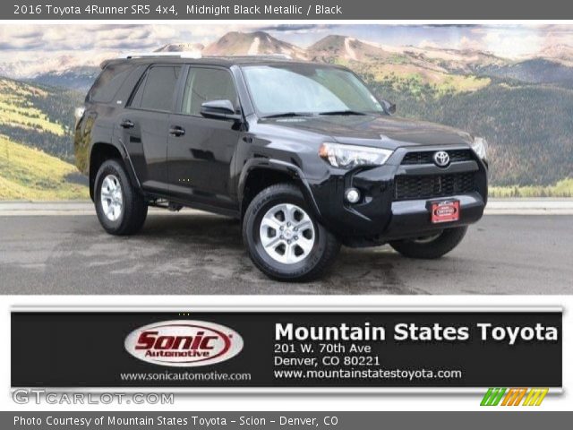 2016 Toyota 4Runner SR5 4x4 in Midnight Black Metallic