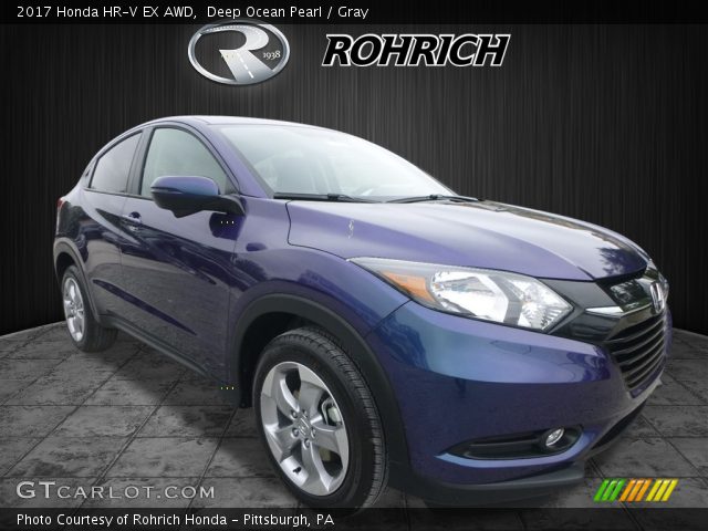2017 Honda HR-V EX AWD in Deep Ocean Pearl